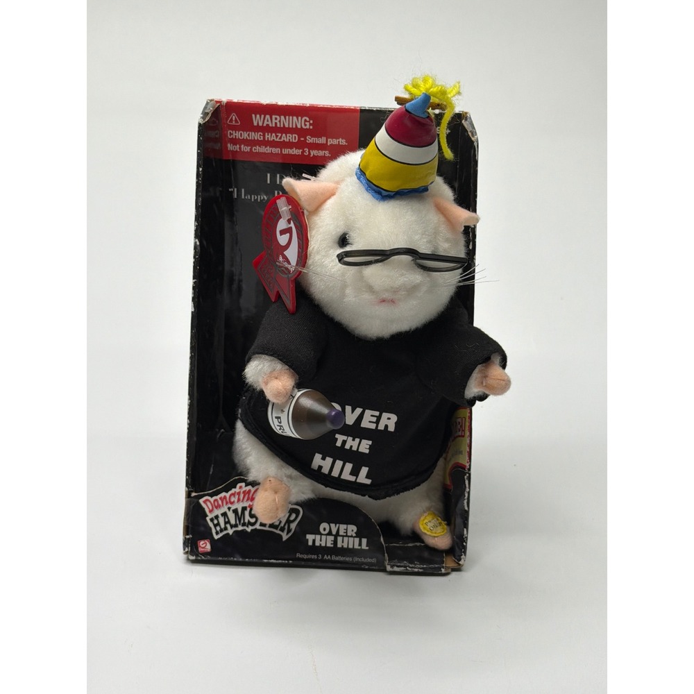 Gemmy Dancing Hamster Over the Hill Singing Animated Birthday‎ Plush Toy 2004